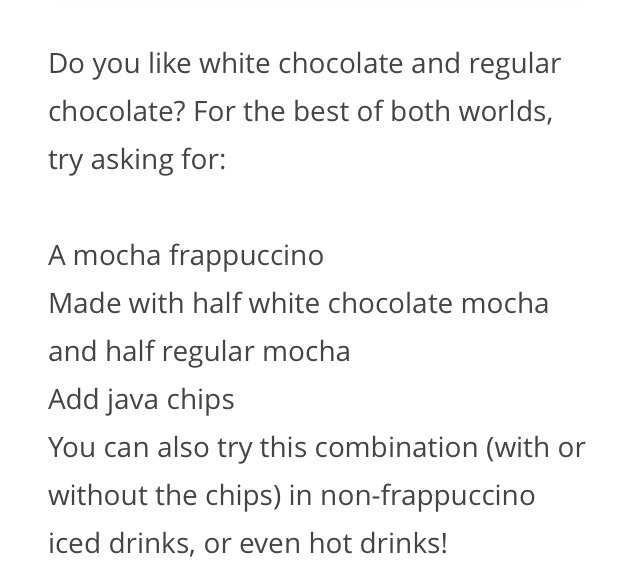 💟❕35 Secret Starbucks Drink You Didn't Know You Could Order❕💟