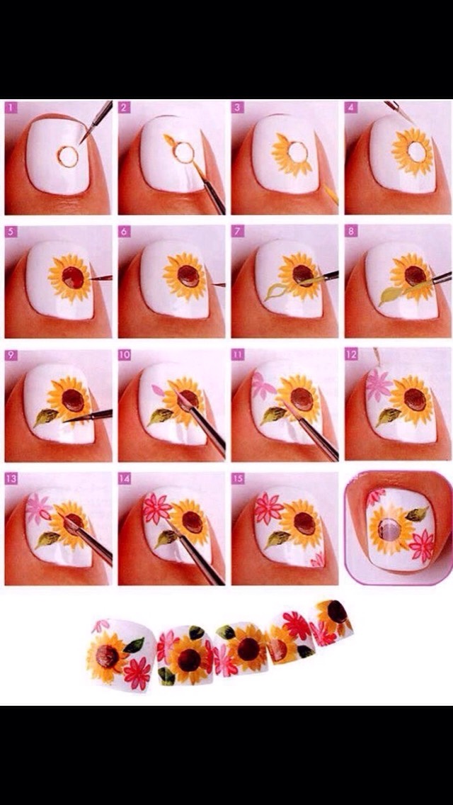Gorgeous floral nail tutorial ๐ป