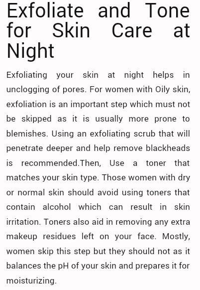 💛Night Time Skin Care Routine🌜