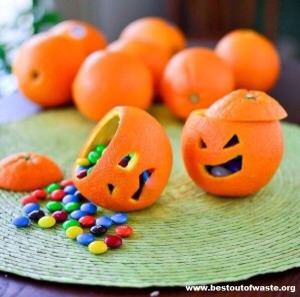 Halloween Day Craft For Children 

Let’s make a children happy on Halloween craft. As i say before you can change a design and children become happy to see a chocolate inside a orange-peel. You can also say “Surprise Craft”