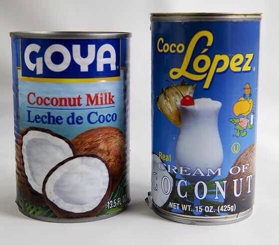 Add in a can of Coconut milk and Coconut Cream