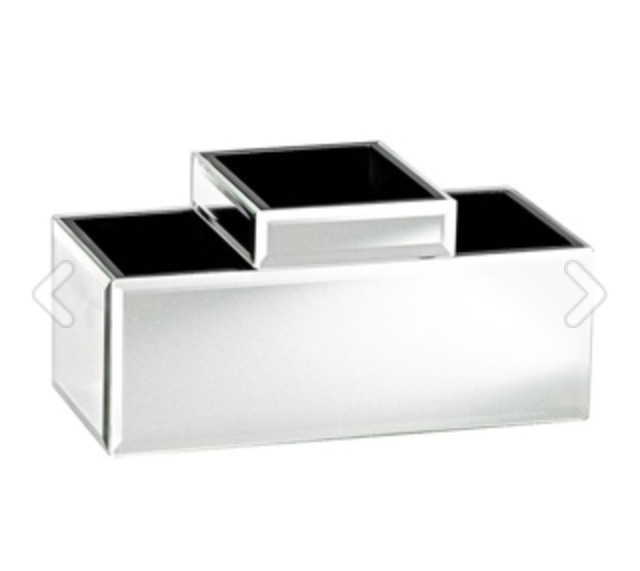 Mirrored Makeup Storage, $49, potterybarn.com 
