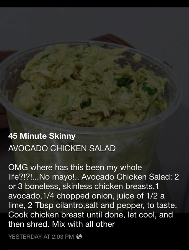 Avocado Chicken Salad 