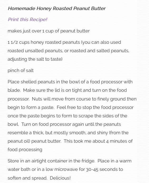 Homemade Honey Roasted Peanut Butter