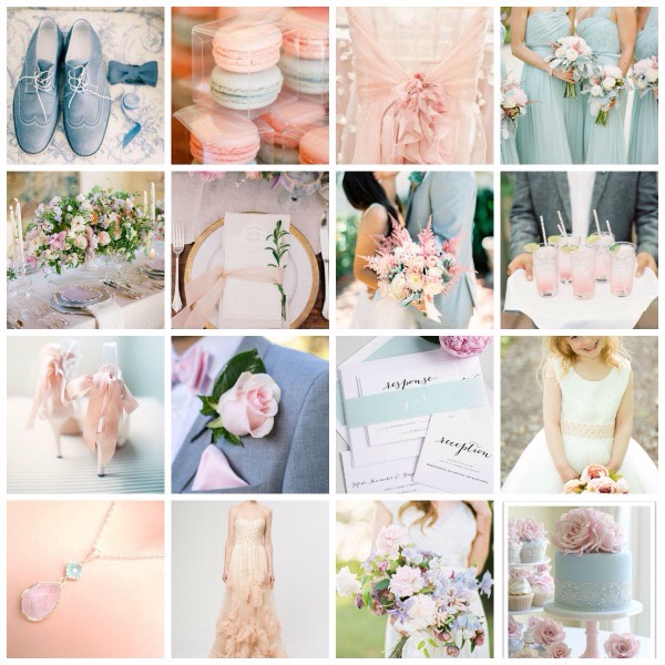 Rose Quartz + Serenity Wedding Inspiration #PantoneContest