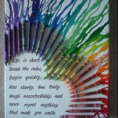 Melted Crayon Art Designs 