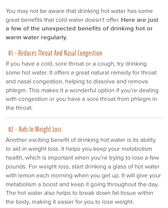 12 Exciting Benefits of Drinking Warm / Hot Water 👍