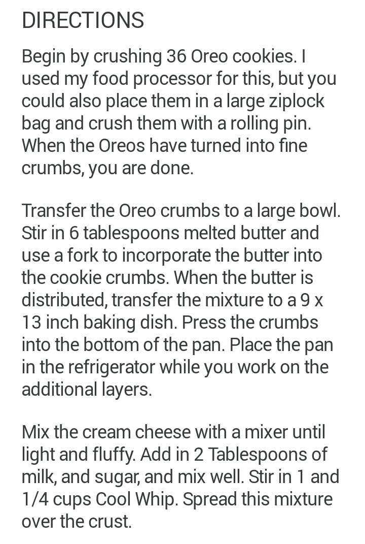 Oreo Chocolate Lasagna 🍴🍰