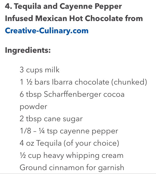 π Adult Hot Chocolate Recipes!