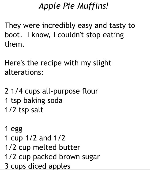 Apple Pie Muffins 