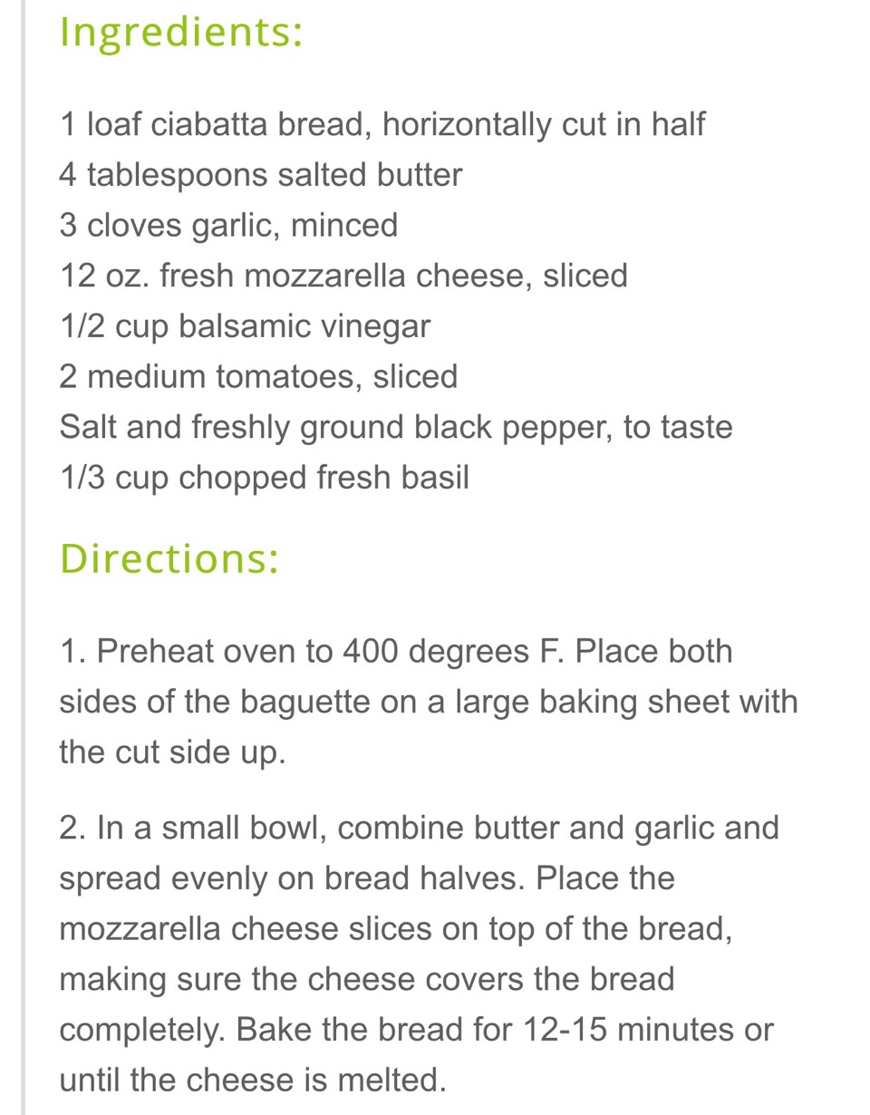 Caprese Garlic Bread