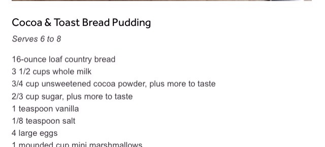 Coco Bread Pudding 