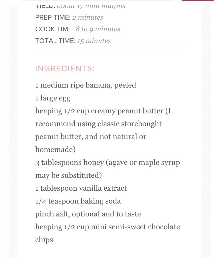 Mini Chocolate Chip Blender Muffins