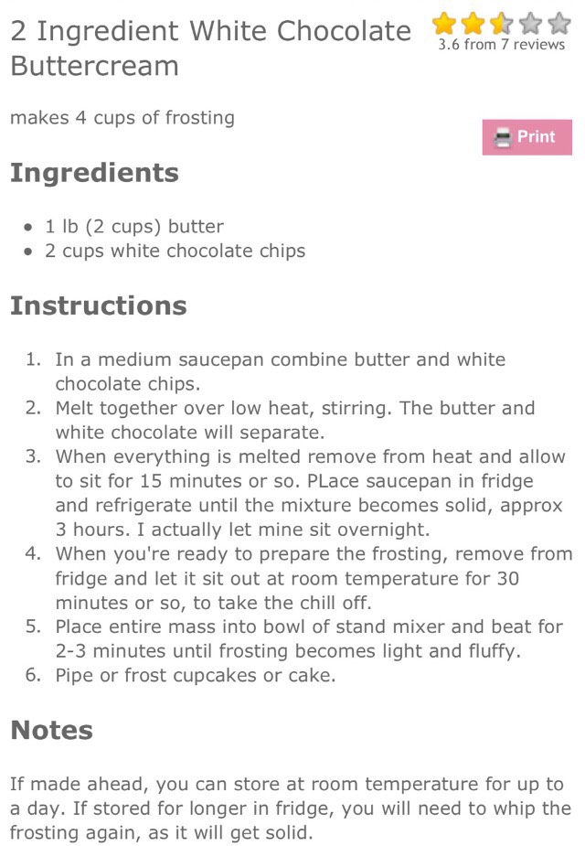2️⃣ Ingredients White Chocolate, Fluffy Buttercream. 😊 Unbelievably Tasty. 😊