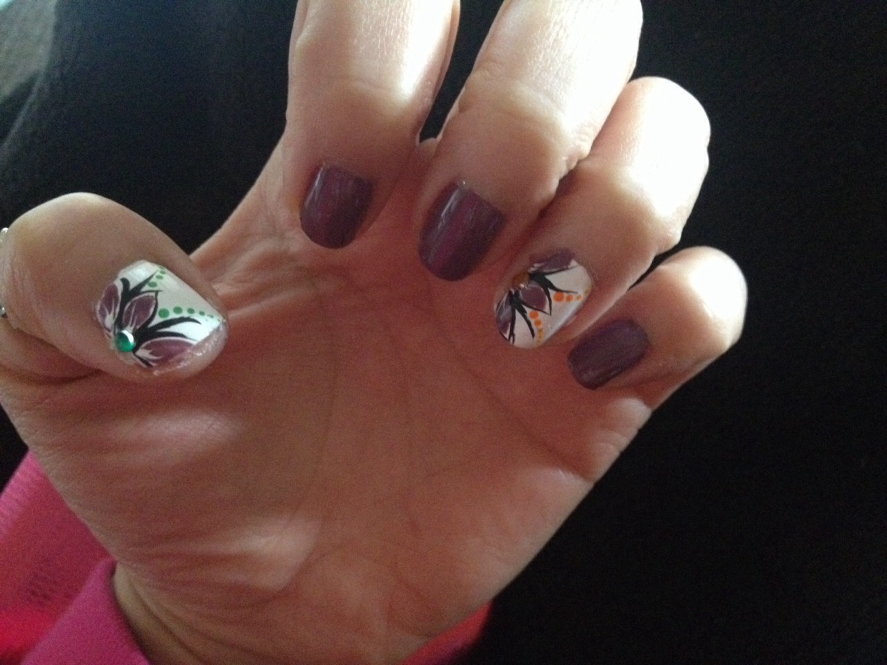 Spring Flower Nails:) 