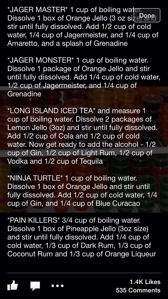 Jello Shots