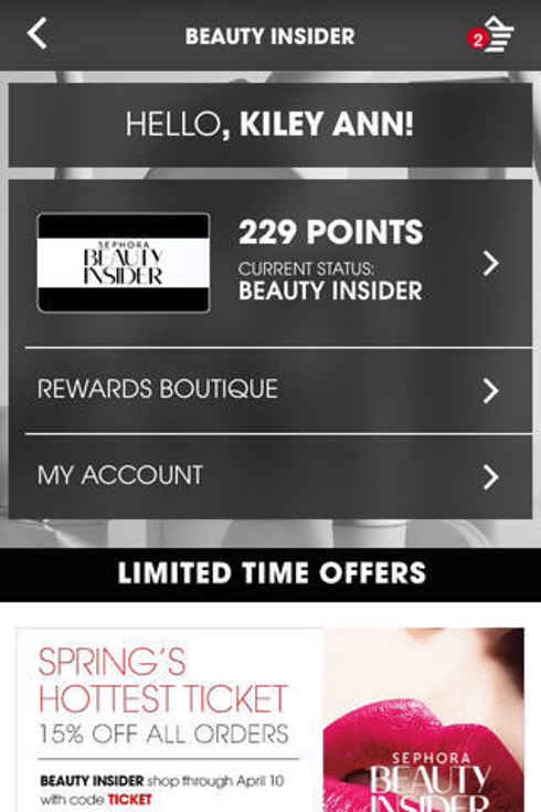 A must for all Sephora-phans. Download it on iTunes and Google Play.