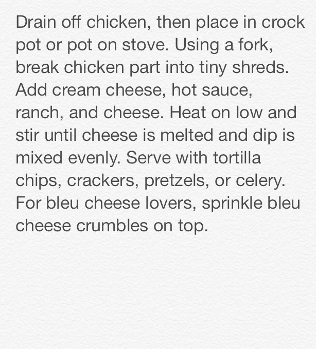 Buffalo Chicken Dip! 