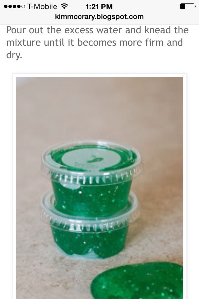 Homemade Slime, Great For Birthday Treats At School