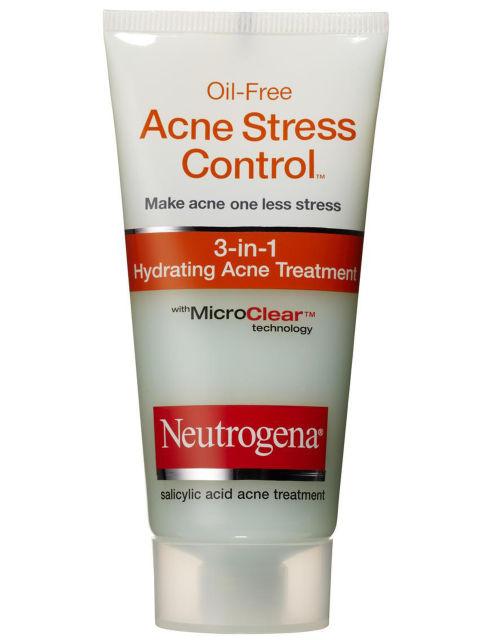 Neutrogena Oil-Free Acne Stress Control 3-in-1 Hydrating Acne Treatment, $8
"This miracle cream treats acne even before it emerges, hydrates and softens skin, and reduces redness and irritation!"