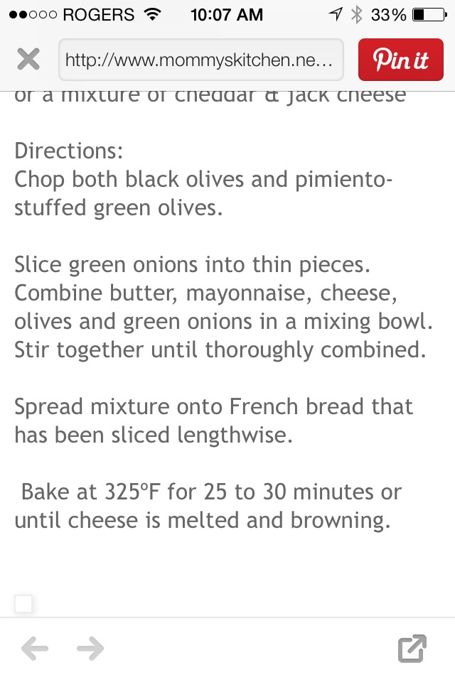 Olive Cheese Bread Recipe