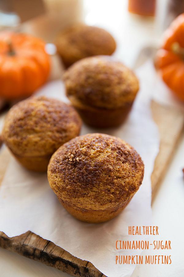 HEALTHIER PUMPKIN CHEESECAKE MUFFINS (WITH GREEK YOGURT)