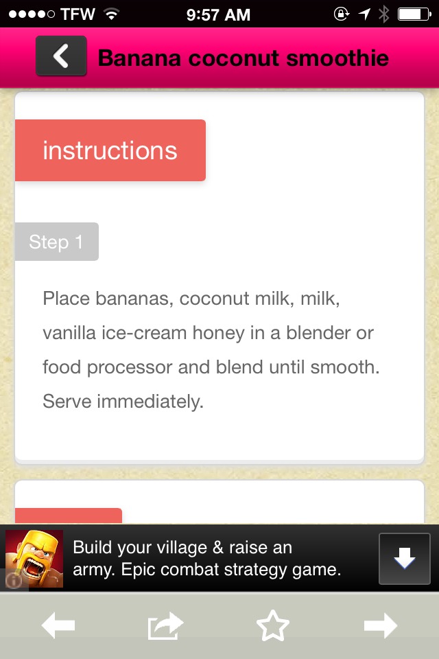 Banana Coconut Smoothie