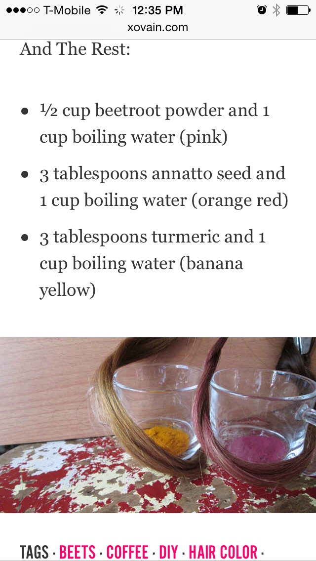 Dye Hair With Tea🙆