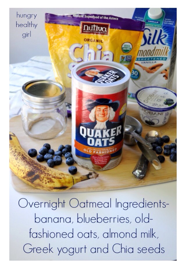 Blueberry Banana Overnight Oatmeal