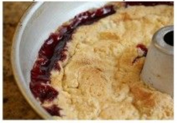 Lemon  Raspberry Dump Cake.   