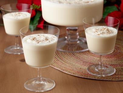 vanilla, and a pinch of nutmeg, if desired. Chill in freezer before serving.

Serve eggnog in a large punch bowl.
