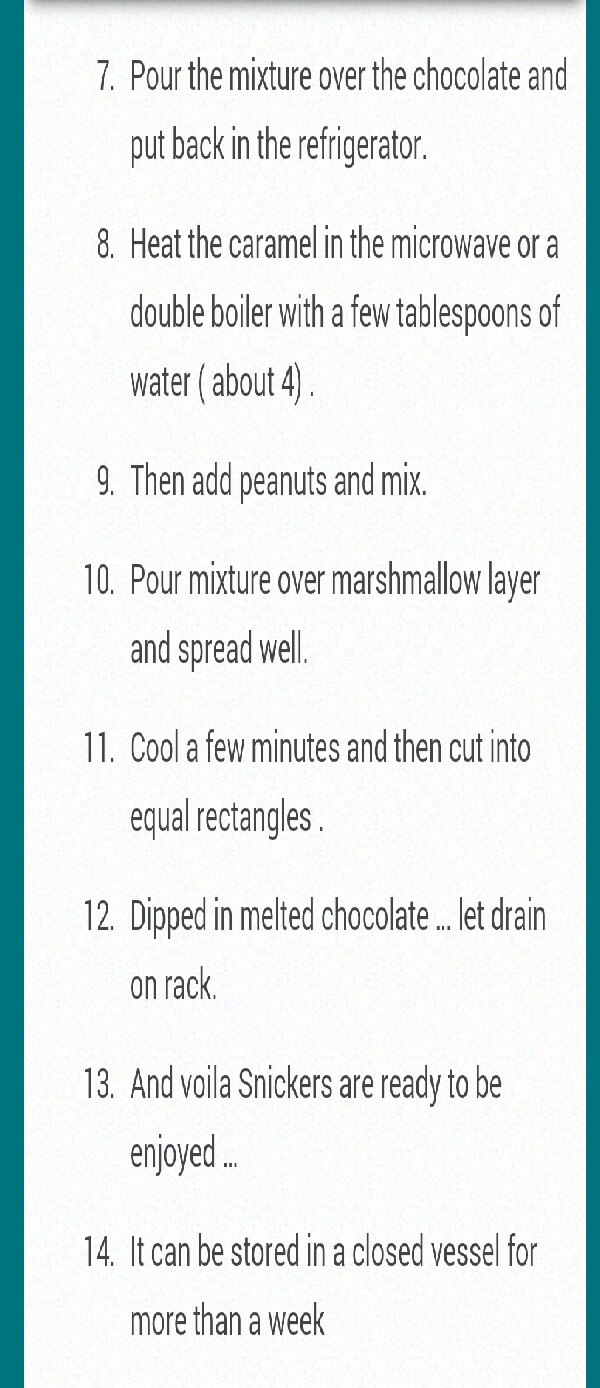 Homemade Snicker Bars!