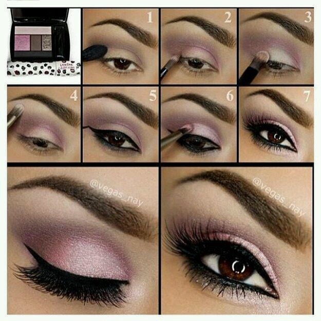 Beautiful Pink With Brown Smokey Eye Shadow Looks