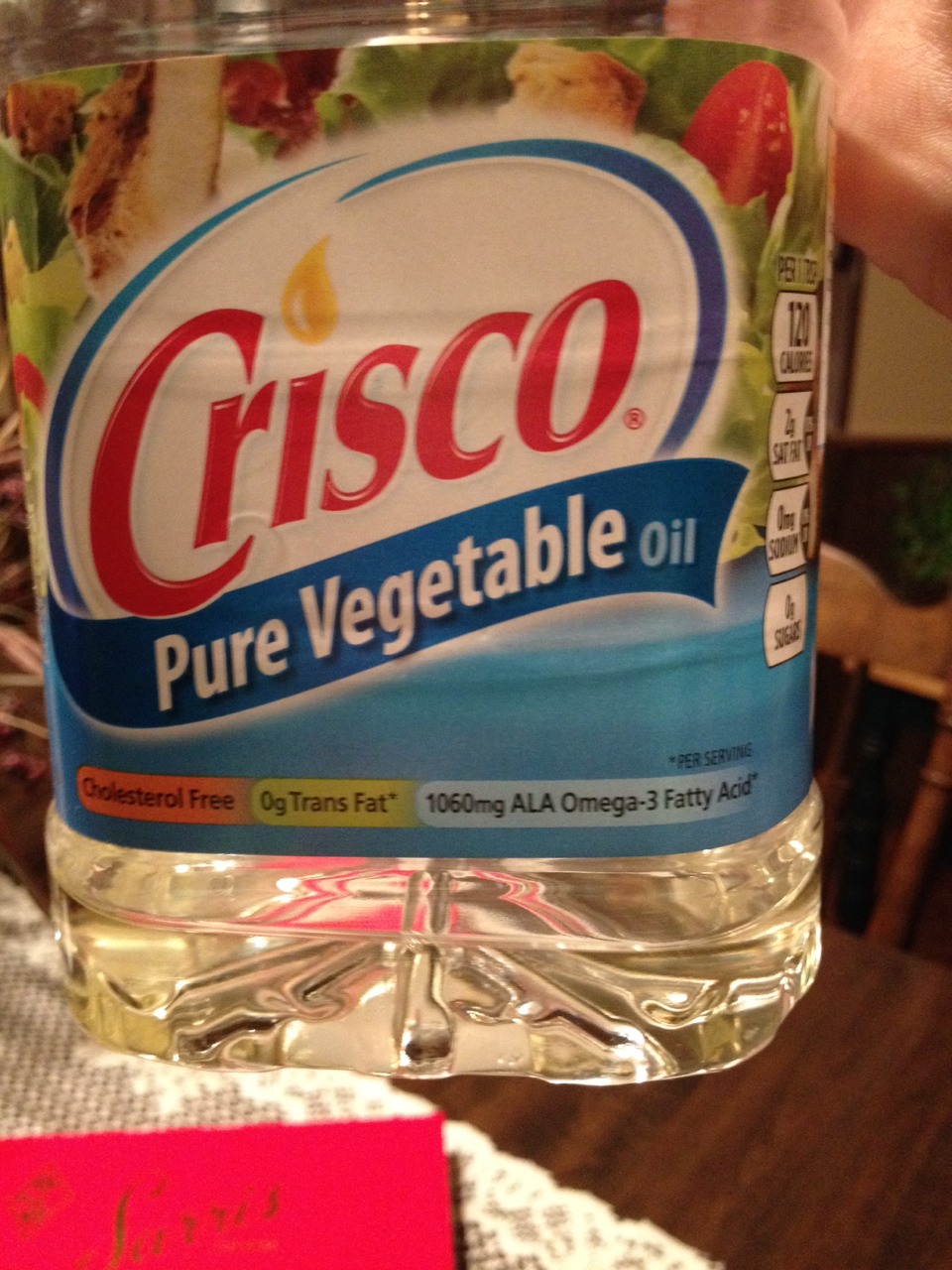 Step 3
Now take your vegetable oil ( it has to me vega table oil )