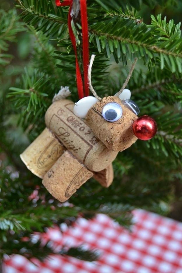 9. Rudolph Cork Ornament