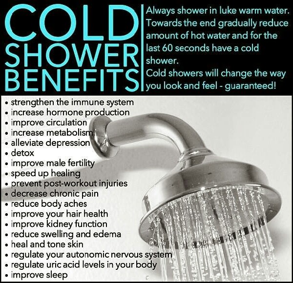 Cold shower benefits.