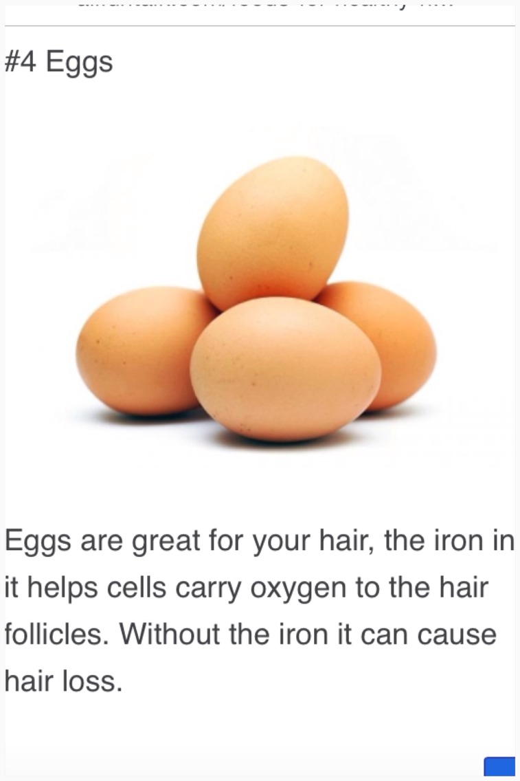 Foods For Healthy Hair! 