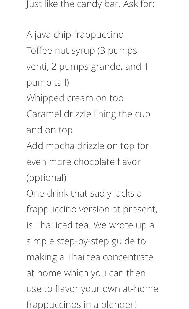 15 Secret Starbucks Menu Recipes 👍☕️