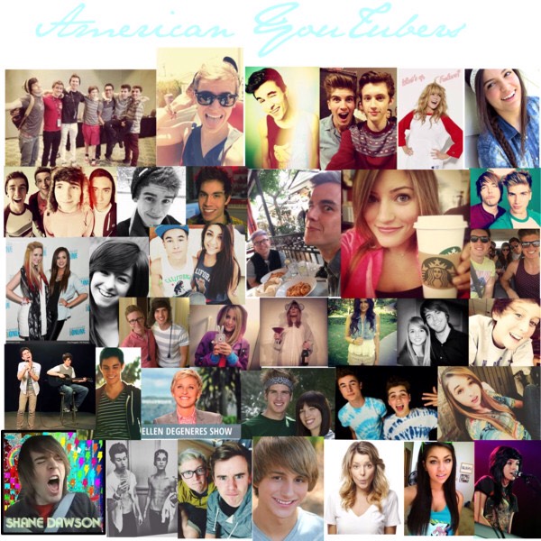 American Youtubers
Who doesn't love them? They are all funny and some give great advice.
Connor Franta- funny, love taking photos
Tyler Oakley- Who haven't herd of him
Joey Graceffa- great vlogs
Rhett and Link- Talk show (good mythical morning)
