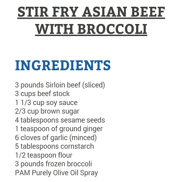 Stir Fry Asian Beef with Broccoli 

