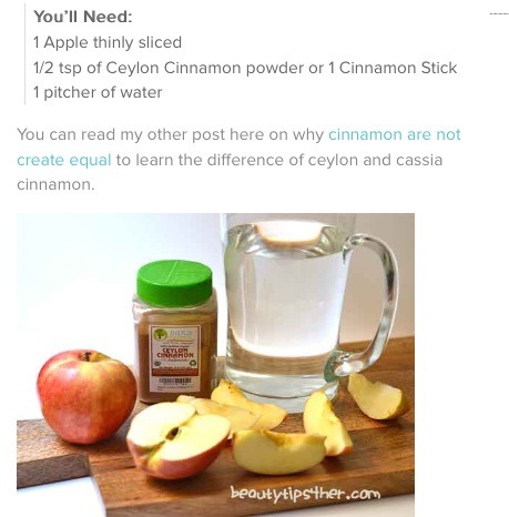 How to Make Detox Apple Cinnamon Metabolism Water – Zero Calorie Detox Drink