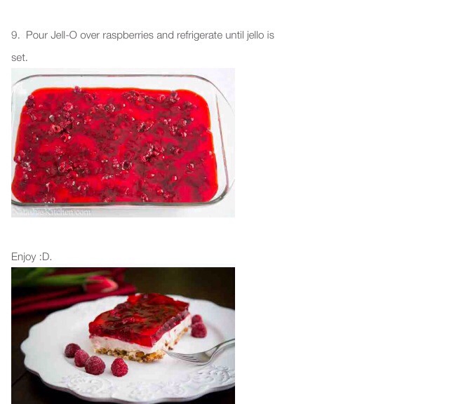 Raspberry Pretzel Jello Recipe😋👌