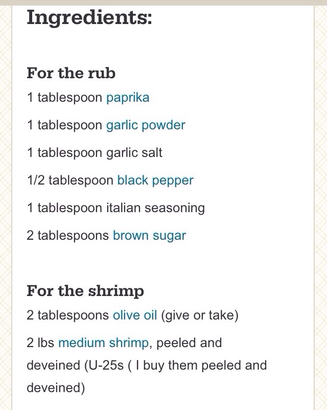 Grilled Shrimp