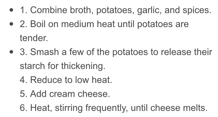 Creamy Potato Soup. Panera Bread Copy Cat.