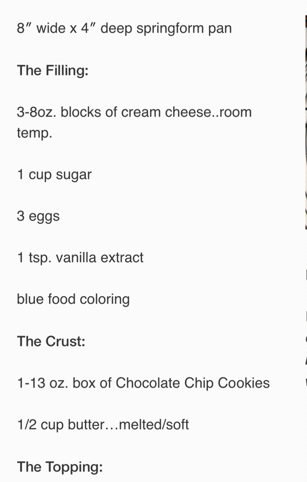 Cookie Monster Cheesecake 