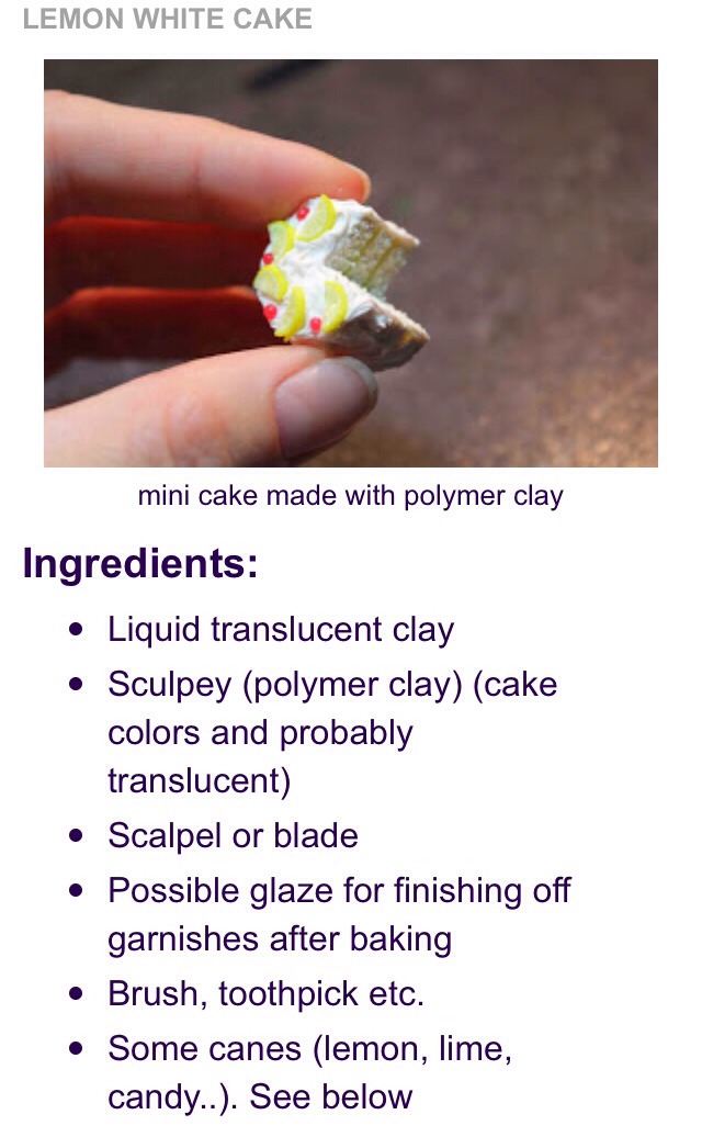 ✨✨ Adorable Lemon Cake Miniatures ✨✨
