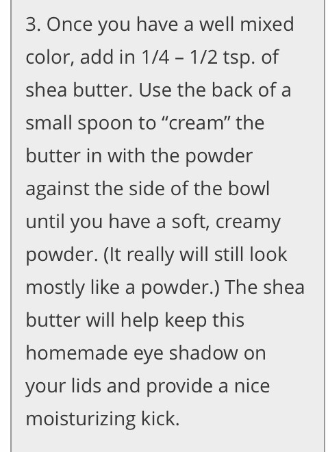 All Natural Homemade Eye Shadow 