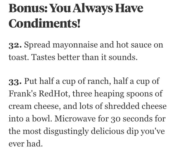 🍔🍕33 Things to Eat When You Have No Food at Home🍝🍛