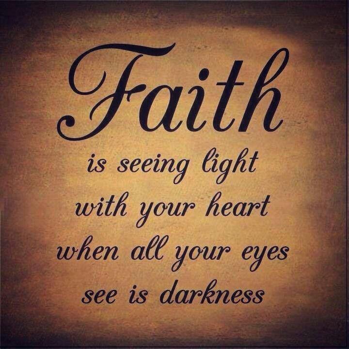 Just have Faith. Give workouts time to work and have patience. Even when things don't look like there making much difference, give it a little more time or change to a different workout.