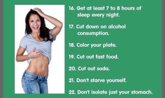 30 Flat Tummy Tips